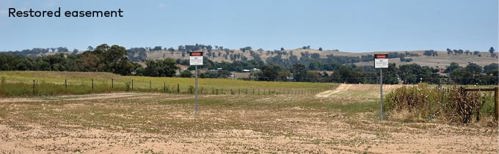 restored easement